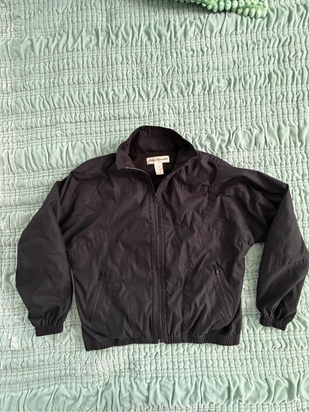 Norm Thompson Black Men's Windbreaker Jacket-Small